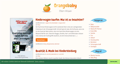 Desktop Screenshot of blog.orangebaby.de
