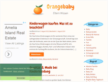 Tablet Screenshot of blog.orangebaby.de